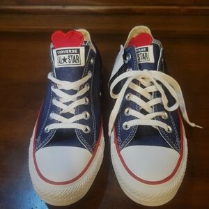Converse Women's Navy and Red Sneakers